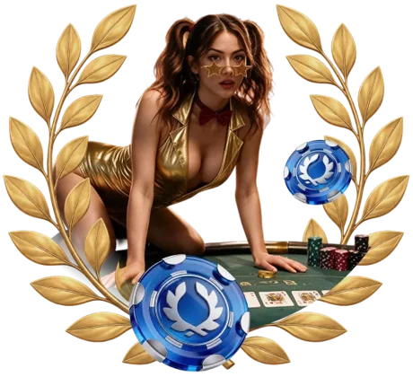 Olymp Poker — дилер и покерные фишки